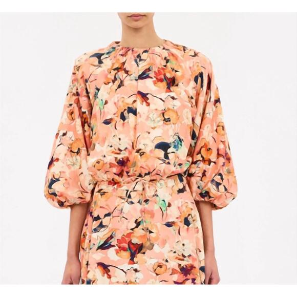 ULLA JOHNSON Tops - NEW ULLA JOHNSON lucie bubble sleeve top in camelia